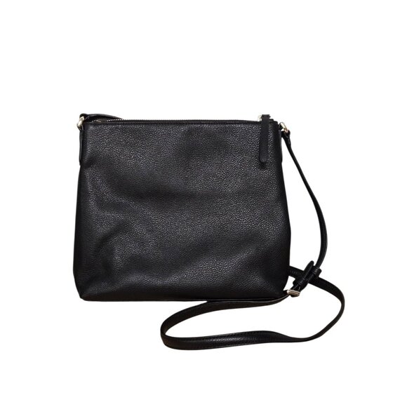 Kate Spade New York Jackson Black Pebbled Leather Top Zip Crossbody Handbag - Picture 2 of 6